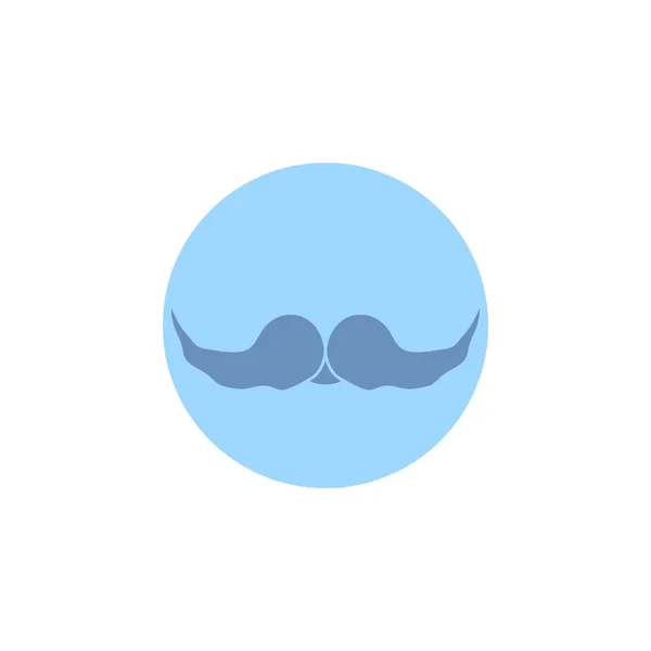 Schnurrbart Hipster Movember Männlich Männer Glyphen Ikone — Stockvektor