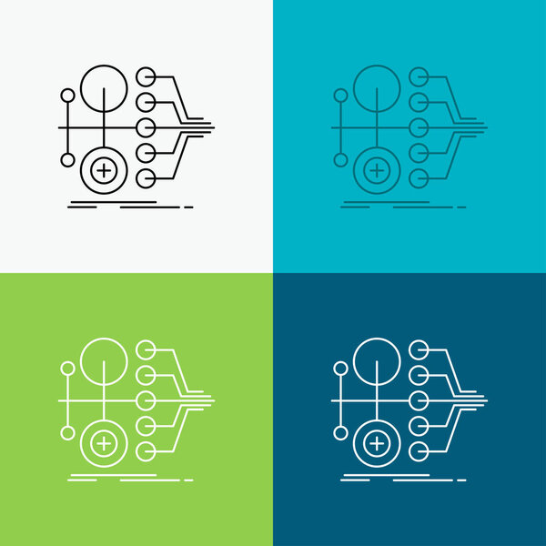 монетизация, финансы, деньги, переводы, ценность Икона на разном фоне. Дизайн линии, разработанный для веб и приложений. Векторная иллюстрация Eps 10
