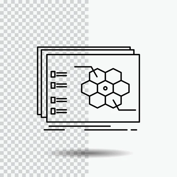 Spel Strategische Strategie Tactiek Tactische Lijn Pictogram Transparante Achtergrond Zwarte — Stockvector