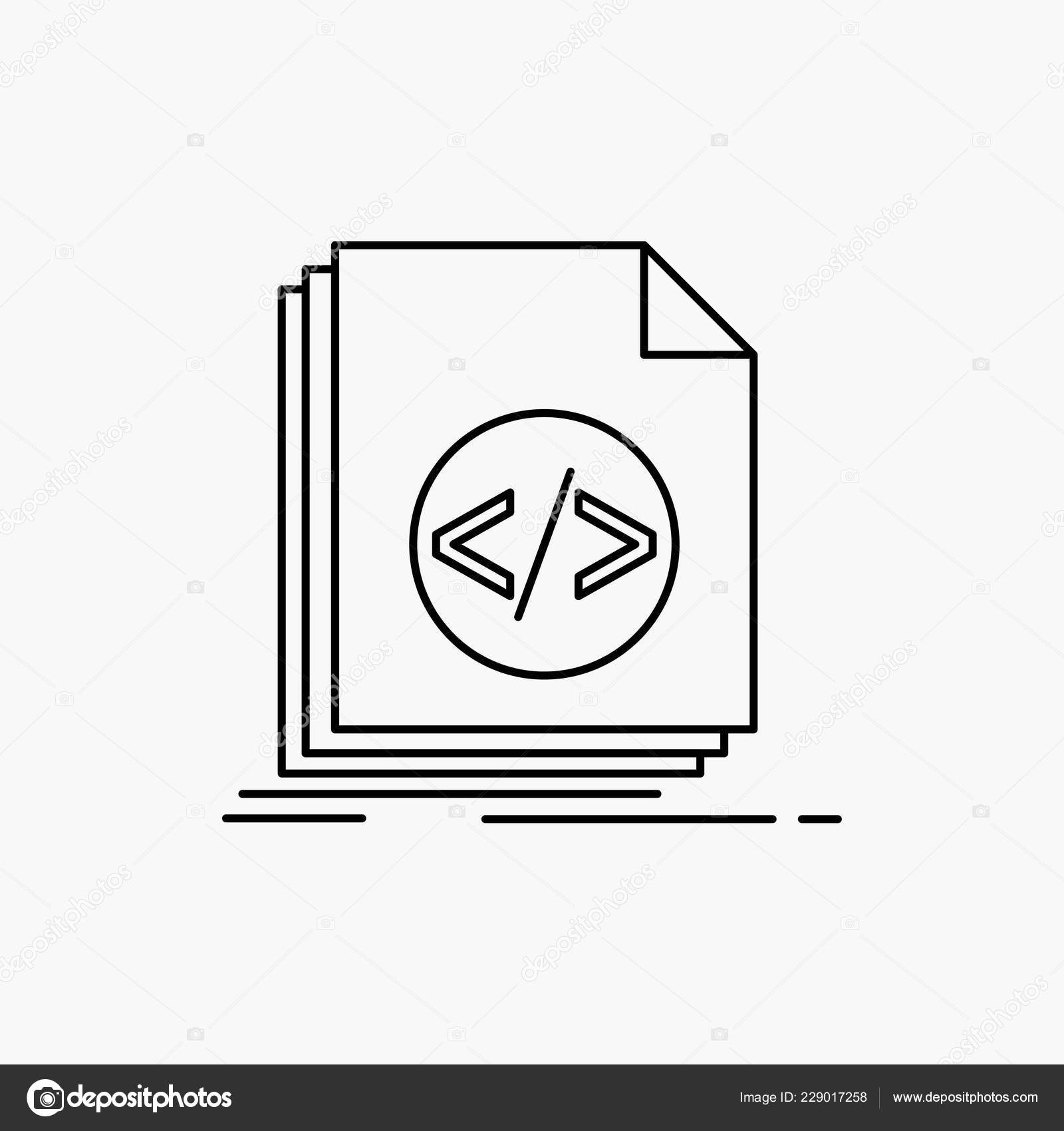 コード コーディング ファイル プログラミング スクリプト 線のアイコンです 分離したベクトル図 ストックベクター C Flatart コード コーディング ファイル プログラミング スクリプト 線のアイコンです 分離したベクトル図 ストックベクター C Flatart