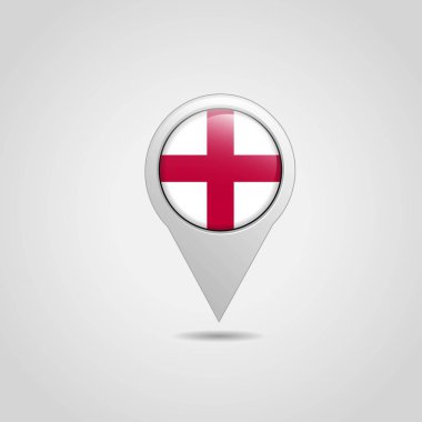 İngiltere İngiltere bayrak harita PIN