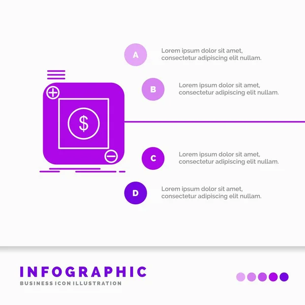 Compra Loja Aplicativo Aplicativo Modelo Infográficos Móvel Para Site Apresentação —  Vetores de Stock