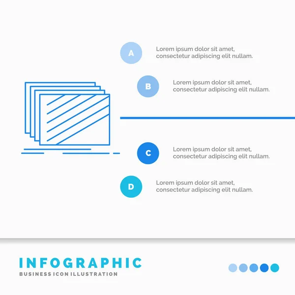 Design Ebene Layout Textur Texturen Infografik Vorlage Für Website Und — Stockvektor