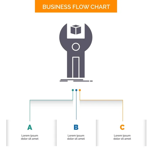 Sdk App Development Kit Programming Business Flow Chart Design Steps — Stock Vector