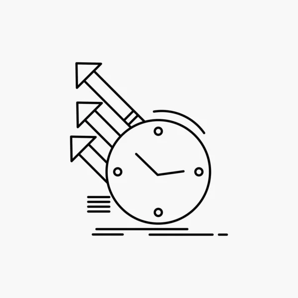 Detection Inspection Regularities Research Line Icon Vector Isolated Illustration — 图库矢量图片