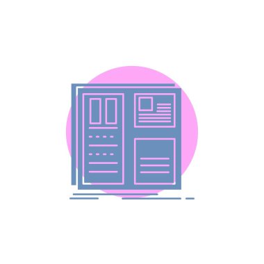 Tasarım, kılavuz, arabirimi, düzen, UI glif simgesi.