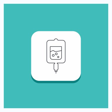 Düğmesi için kan testi, şeker testi, satırı simgesi turkuaz arka plan örnekleri