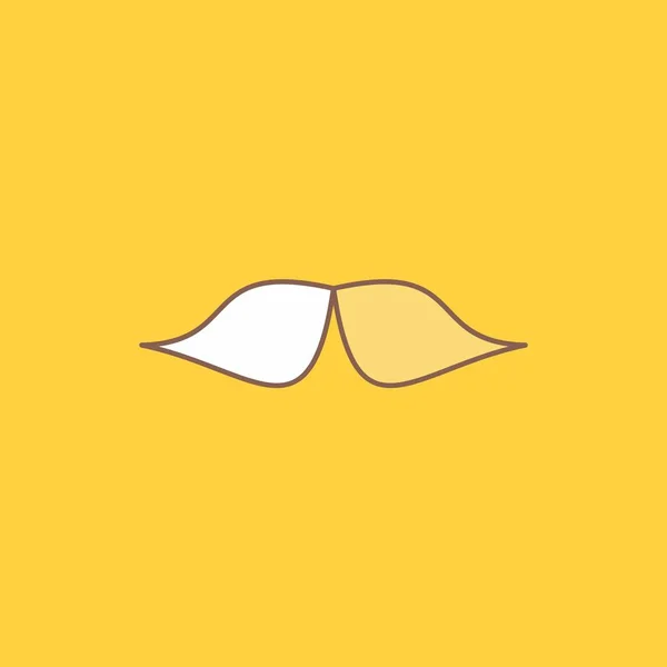 Bıyık Yenilikçi Movember Erkek Erkek Düz Çizgi Dolu Kutsal Kişilerin — Stok Vektör
