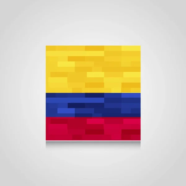 Colombia Flaggan Design Vektor — Stock vektor