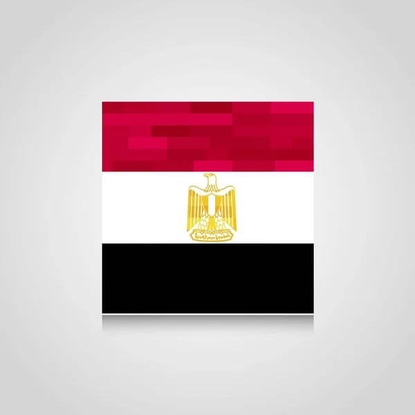Mısır Soyut Bayrak Arka Plan — Stok Vektör