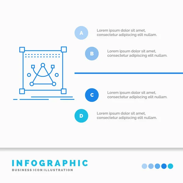 Bearbeiten Bearbeiten Objekt Größe Ändern Infografik Vorlage Für Website Und — Stockvektor