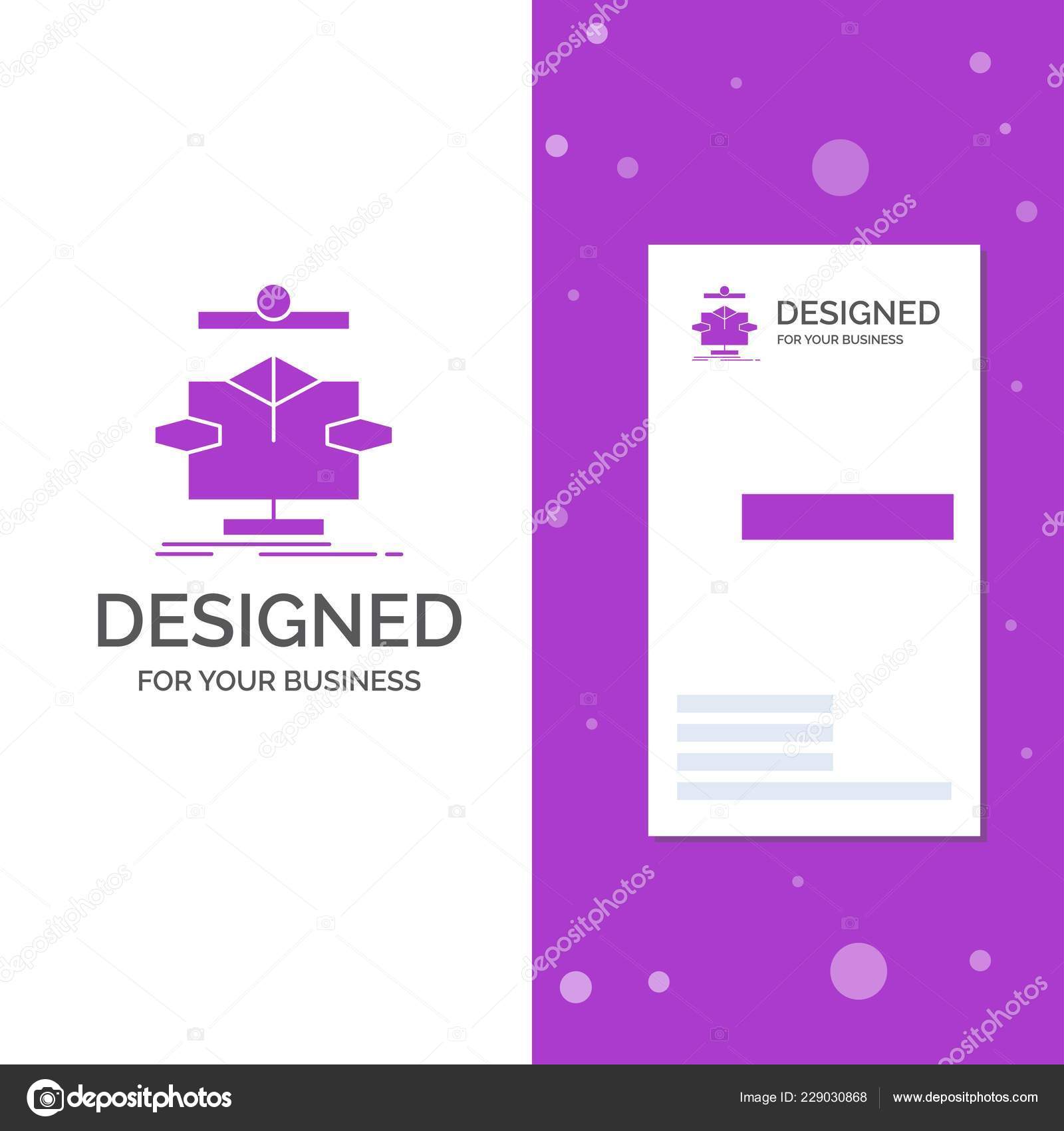 Business Logo Algorithm Chart Data Diagram Flow Vertical Purple ...