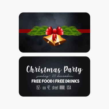 Zarif dekorasyonu ile yılbaşı Banner