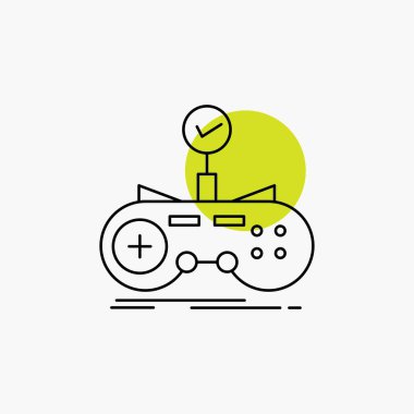Kontrol, denetleyicisi, oyun, gamepad, satırı simgesi oyun