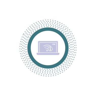 bağlantı, hata, internet kaybetti, internet, glif simgesi. İzole vektör çizim