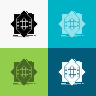 Abstract, core, fabrication, formation, forming Icon Over Various Background. glyph style design, designed for web and app. Eps 10 vector illustration