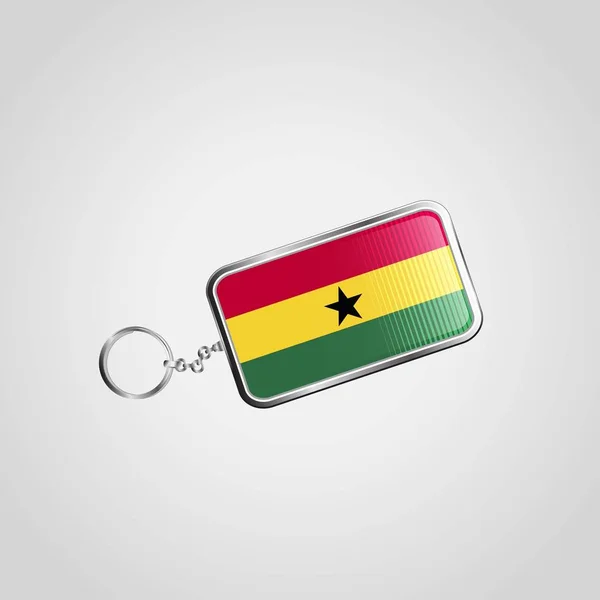 Ghana Vector Keychain Design — Vector de stock