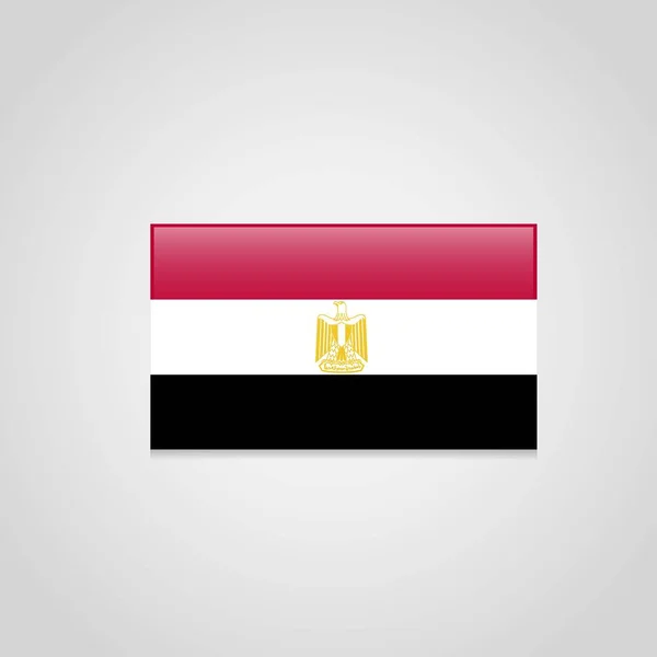 Vector Colorido Bandera Egipto — Vector de stock