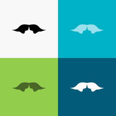bıyık, yenilikçi, movember, Erkek, Erkek simgesi üzerinde çeşitli arka plan. glif tarzı tasarım, Web ve uygulama Eps 10 vektör çizim için tasarlanmış