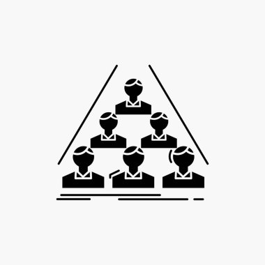 takım, yapı, yapı, iş, glif simgesi toplantı. İzole vektör çizim