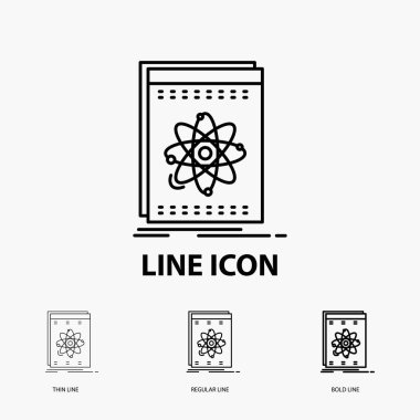 API, uygulama, geliştirici, platform, bilim kutsal kişilerin resmi içinde ince, düzenli ve kalın çizgi stili. Vektör çizim