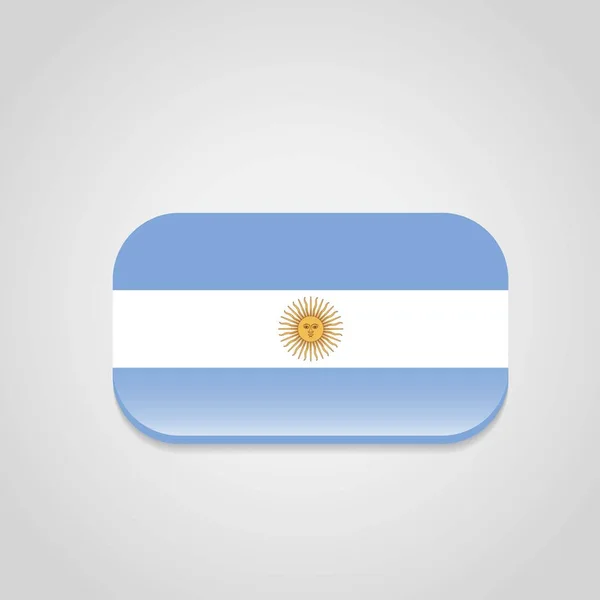 Argentina Bandeiras Vetor Design — Vetor de Stock