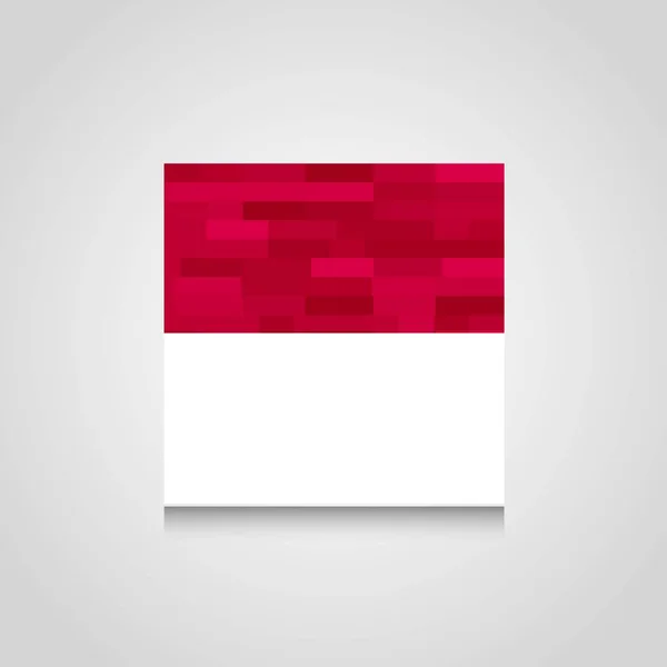 Indonesien Abstrakte Flagge Hintergrund — Stockvektor