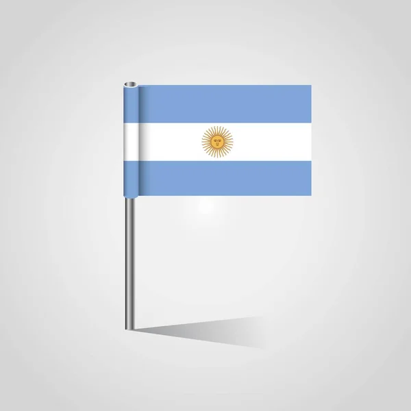 Argentina Bandeiras Vetor Design — Vetor de Stock