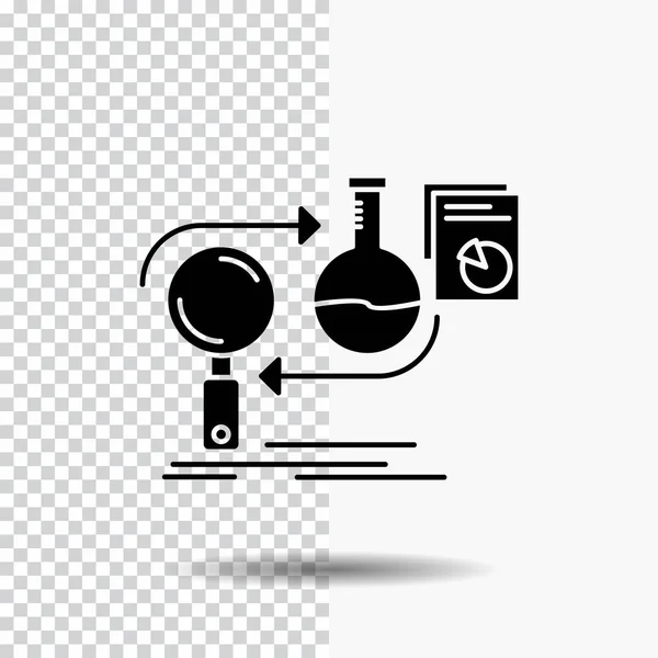 Analysis, business, develop, development, market Glyph Icon on Transparent Background. Black Icon