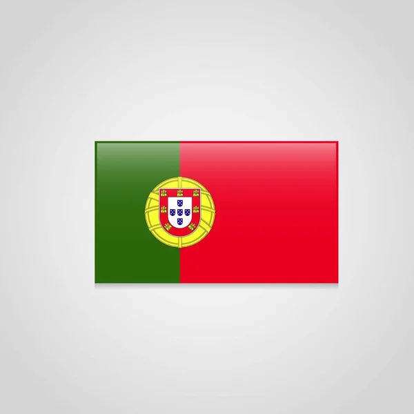 ポルトガルの国旗ベクトル イラスト — ストックベクタ