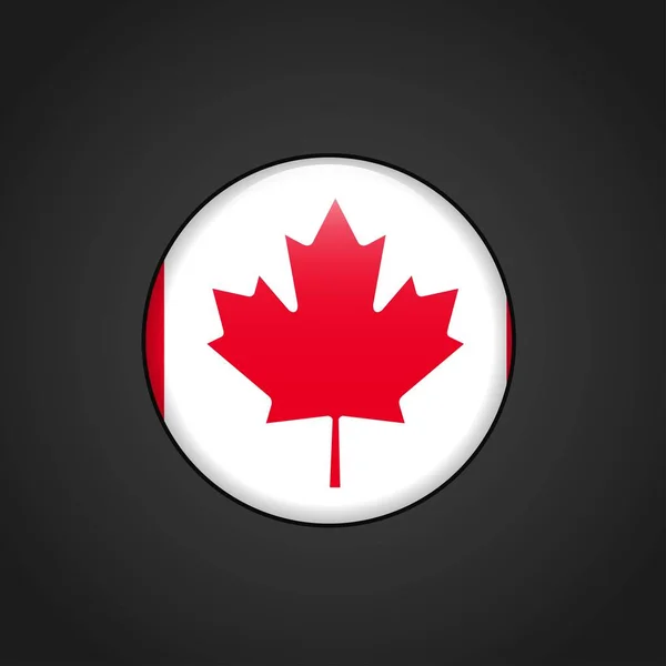 Canada Vlag Ontwerp Vector — Stockvector