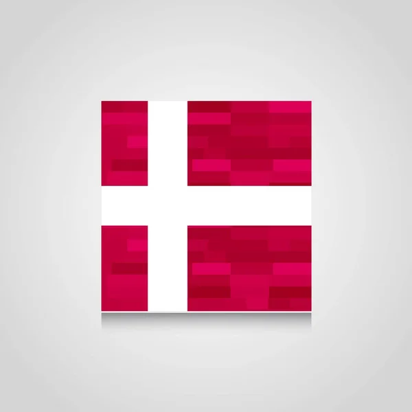 Dinamarca Antecedentes Bandera Abstracta — Archivo Imágenes Vectoriales