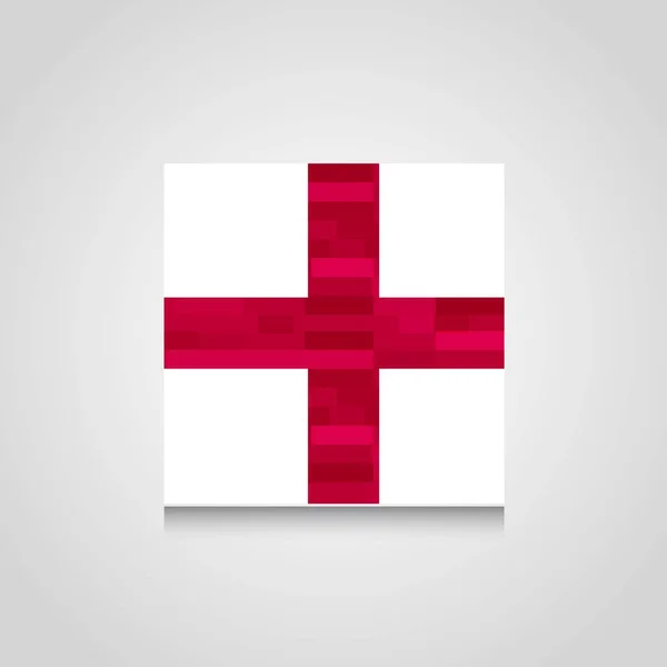 England Vereinigtes Königreich Abstrakte Flagge Hintergrund — Stockvektor