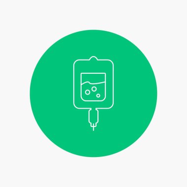 kan, testi, şeker testi, örnekleri daire arka plan beyaz satırı simgesi. vektör simge tasarlamak