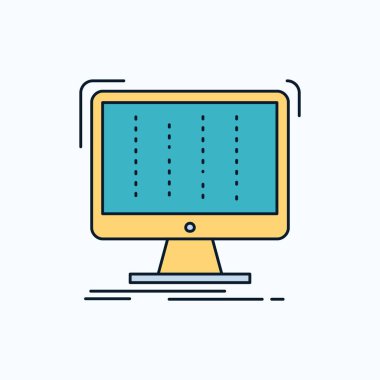 Ableton, uygulama, daw, dijital, sequencer düz simgesi. yeşil ve sarı işaret ve sembolleri Web sitesi ve mobil appliation için. vektör çizim