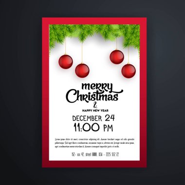 Yılbaşı parti kartları ve afiş