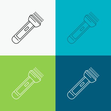 kamp, hiking simgesi üzerinde çeşitli arka plan el feneri, ışık, flaş. Çizgi stili tasarım, Web ve uygulama Eps 10 vektör çizim için tasarlanmış