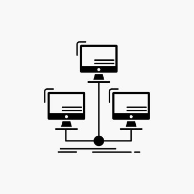 Database, distributed, connection, network, computer Glyph Icon. Vector isolated illustration clipart svg vector 