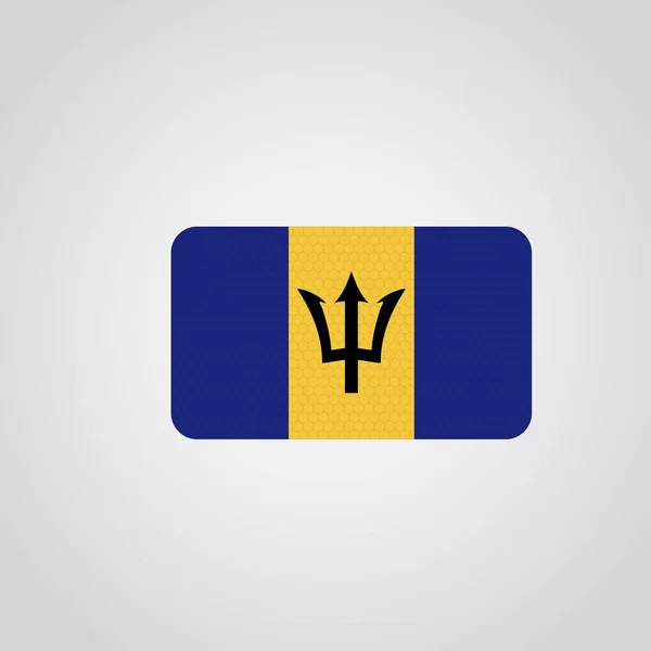 Vlag Van Barbados Vector Illustratie — Stockvector