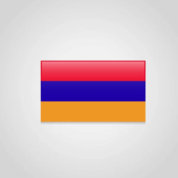 Arménia Bandeira Vector Ilustração — Vetor de Stock