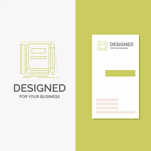 Logotipo Negocio Para Libro Cuaderno Bloc Notas Bolsillo Bocetos Plantilla — Vector de stock