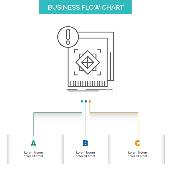 Estrutura Padrão Infra Estrutura Informações Alerta Business Flow Chart Design —  Vetores de Stock