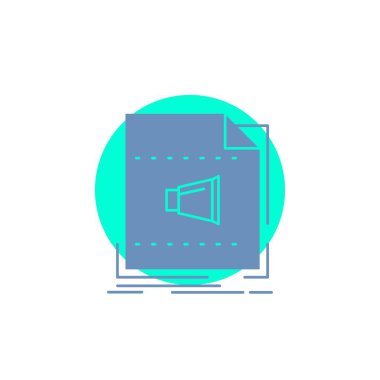 Ses, dosyası, biçimi, müzik, ses glif simgesi.