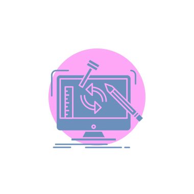 Mühendislik, proje, Araçlar, atölye, glif simgesi işleme.