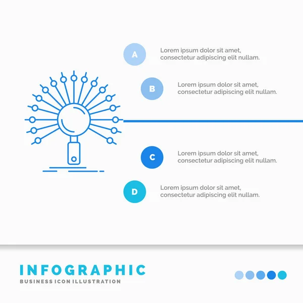 Données Information Information Réseau Extraction Modèle Infographie Pour Site Web — Image vectorielle