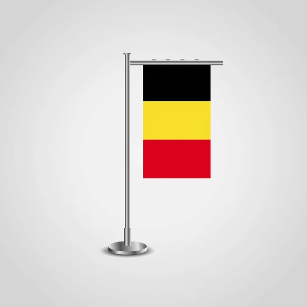 Bélgica Diseño Bandera Vector — Archivo Imágenes Vectoriales