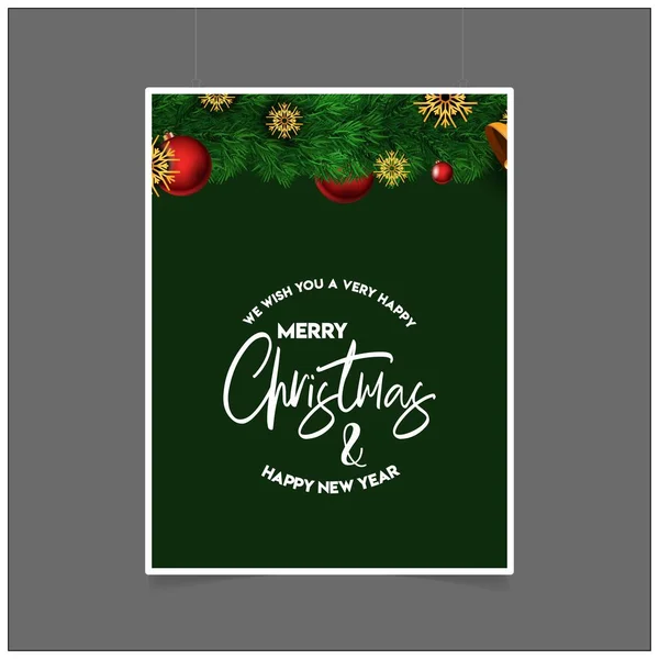 Merry Christmas 2019 Background Abstract Vector Template — Stock Vector