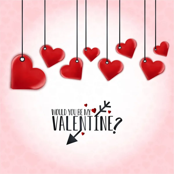 Happy Valentine Day Love Background Vektorillustration — Stockvektor
