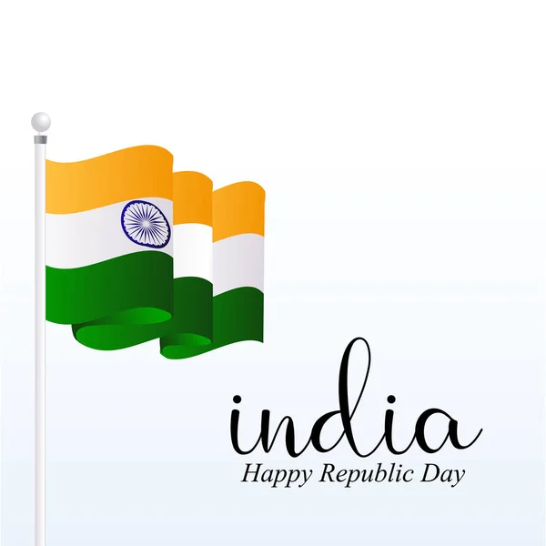 India Republic Day January Indian Background — Stock Vector