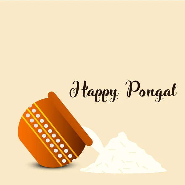 Fondo Del Happy Pongal Festival Vector — Vector de stock